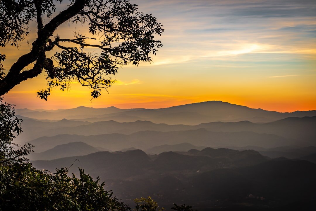 sunrise over mountains