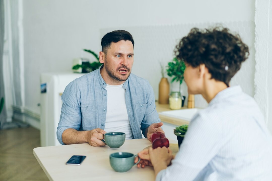 couple having deep conversation