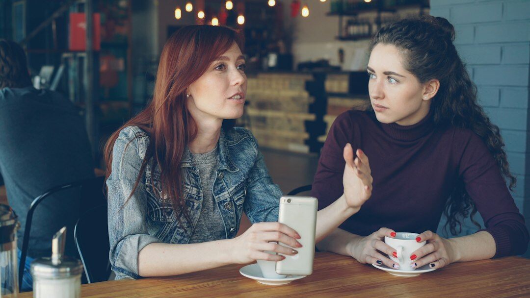 friends having conversation